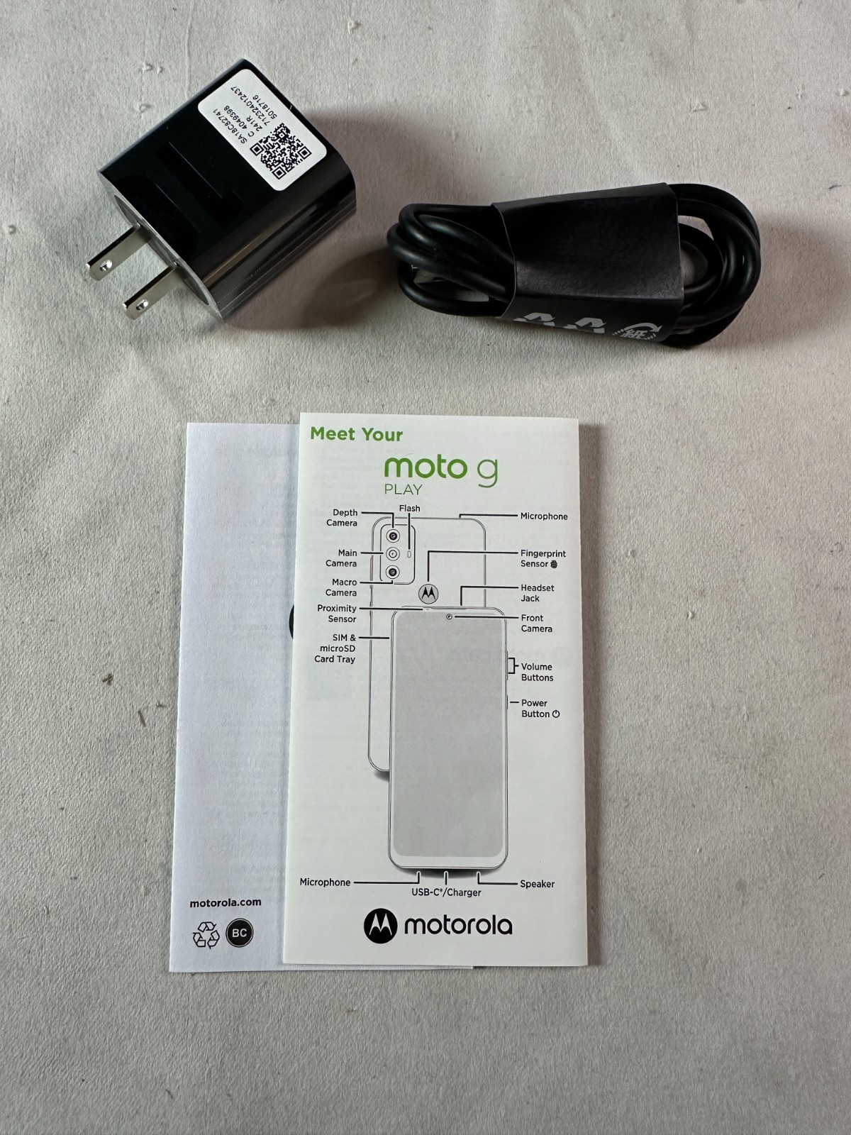 Motorola Moto G Play 2023 Navy Blue Triple Rear Camera Smartphone Parts Only