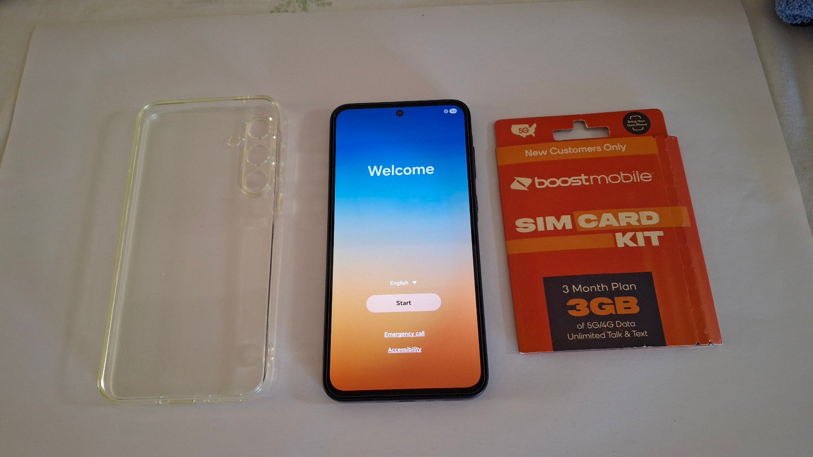 SAMSUNG Galaxy A35 5G 128GB Black SM-A356U EXCELLENT (BOOST) FREE 3 MO SERVICE