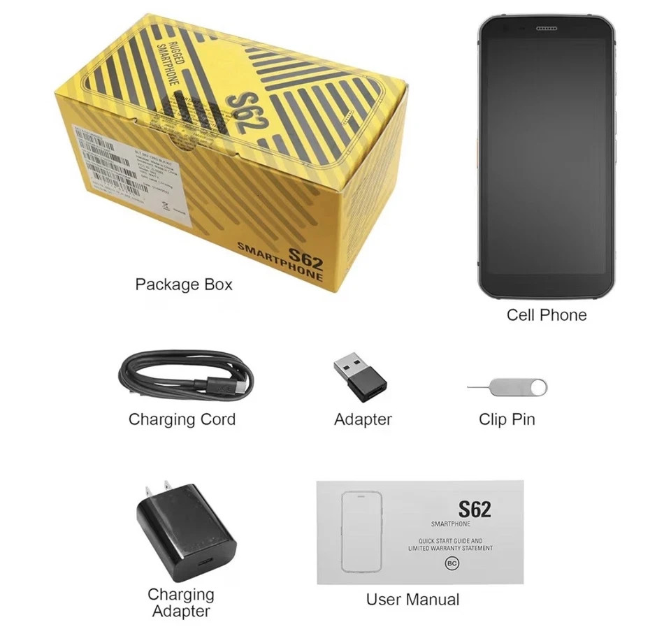 New CAT S62 Unlocked GSM/CDMA 4G 128GB 5.7″ Rugged Android Smartphone