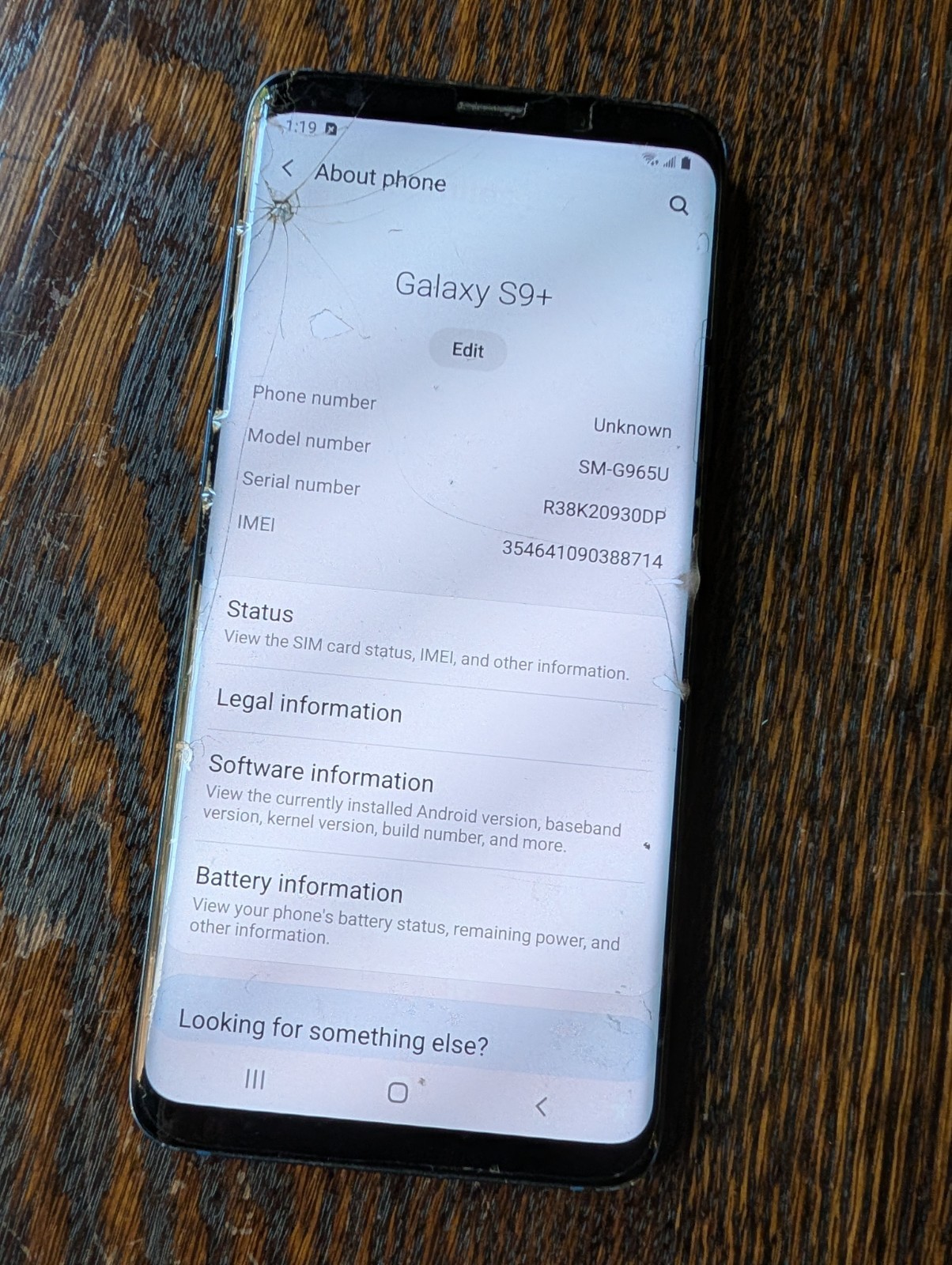 Samsung Galaxy S9 Plus – 64 GB – Blue – Unlocked