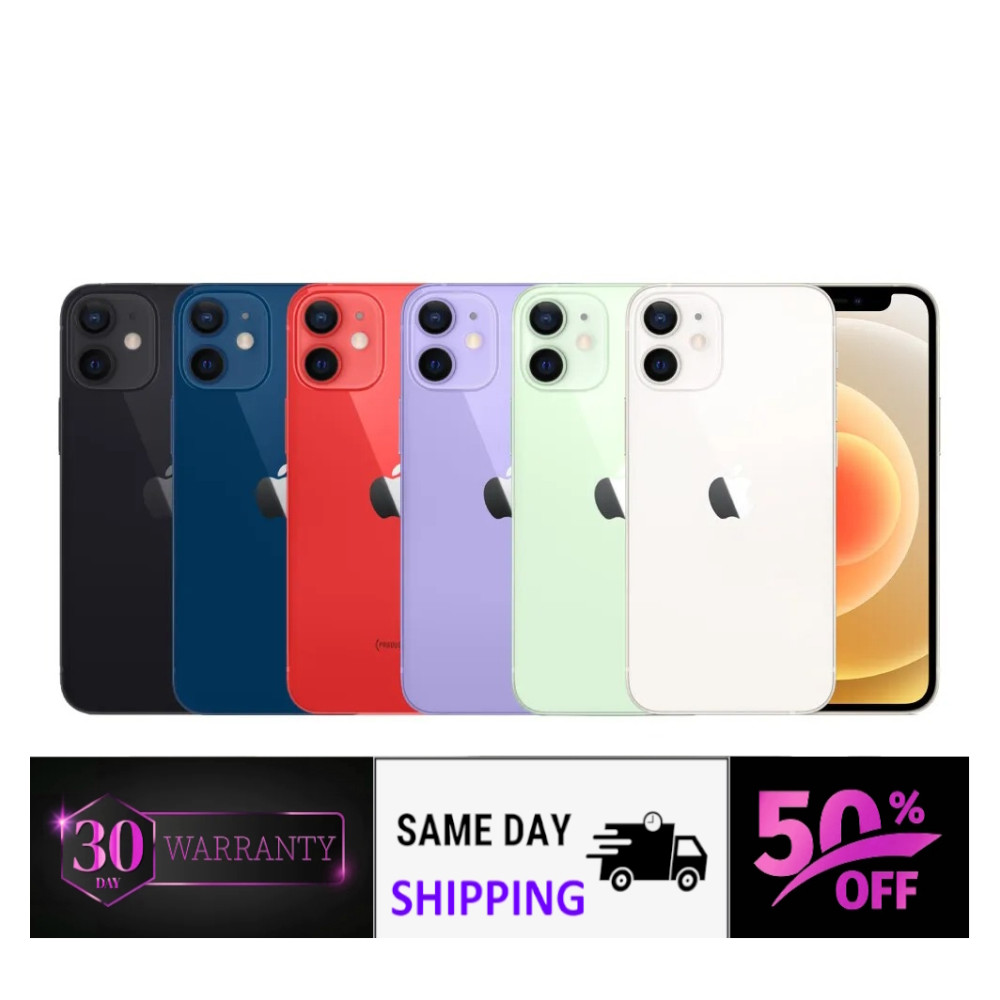 Apple iPhone 12 Black, Blue, Purple 64GB 5G – AT&T – Free Shipping & Returns