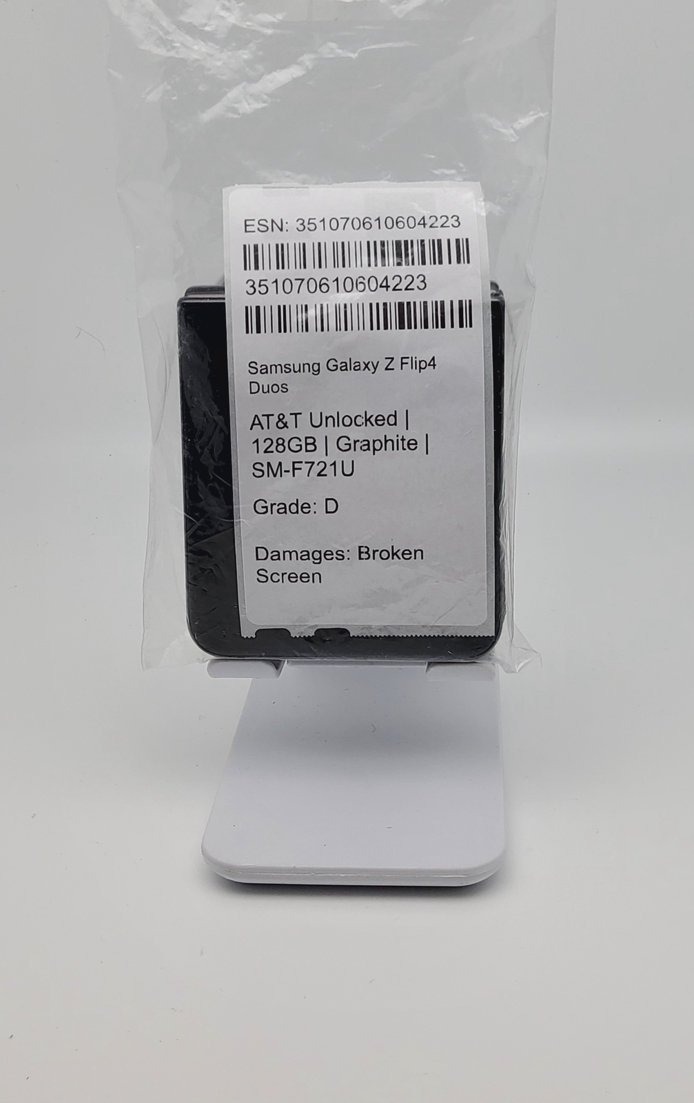 Samsung Galaxy Z Flip4 128GB (AT&T Unlocked) – Graphite | SM-F721U – PLZ READ