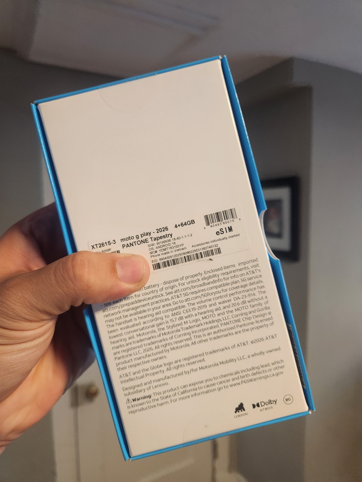 Motorola Moto G Play 2026,XT2615 (AT&T Locked) 64Gb,Pantone Tapestry 6.7 inch
