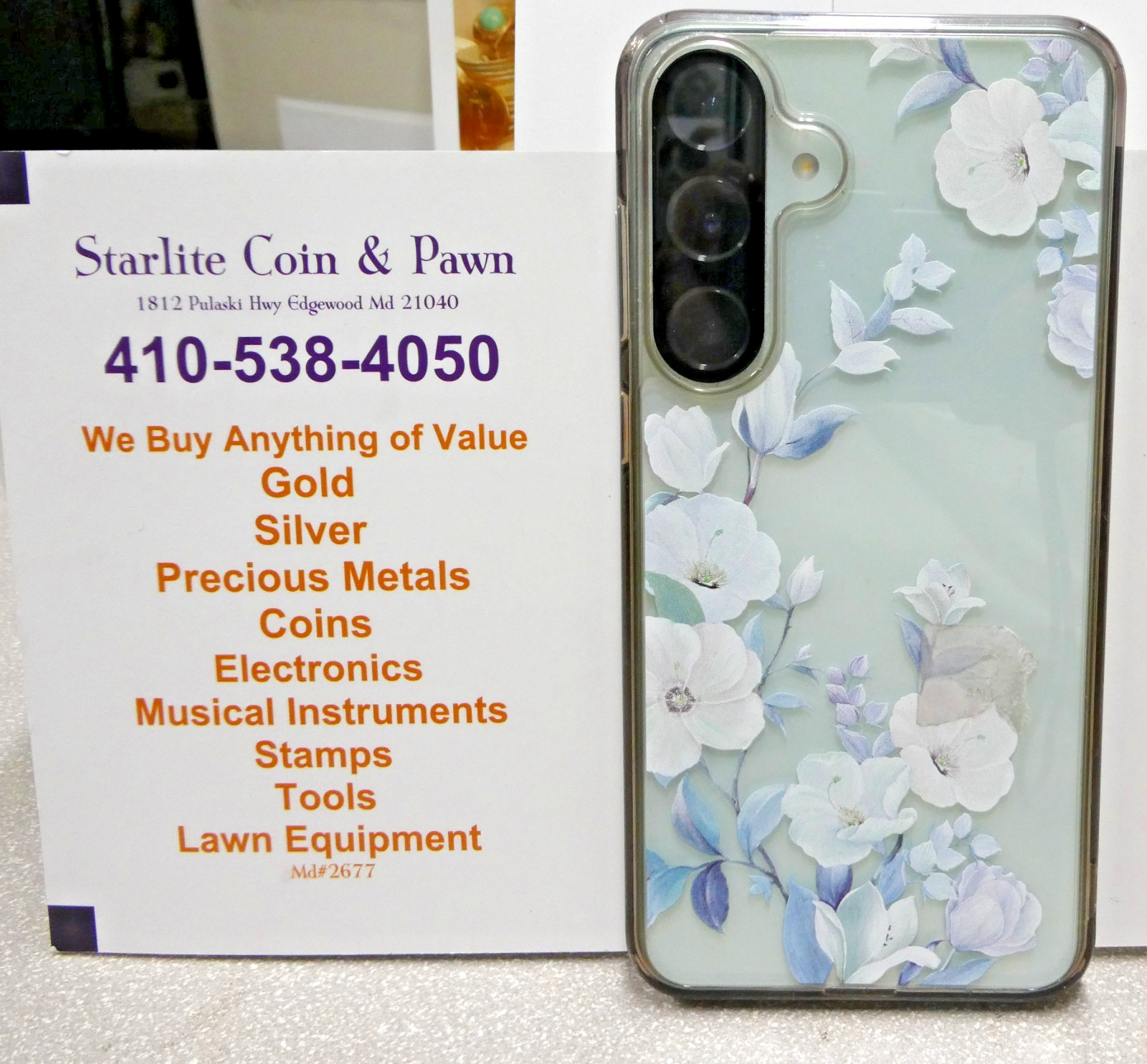 Samsung Galaxy S25 +5G Olive 256GB AT&T Not Working/Parts Only