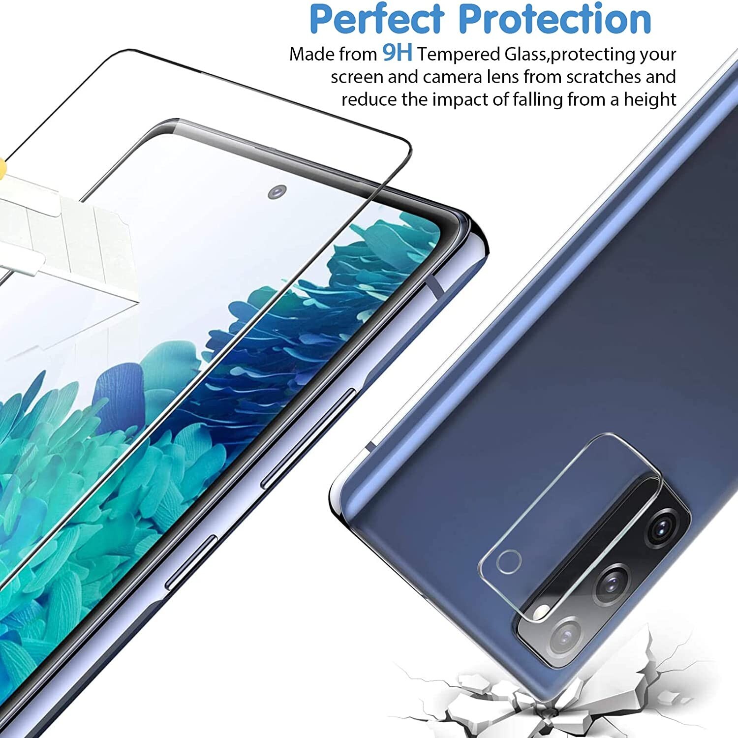 6 in 1 Camera Lens Screen Protector for Samsung Galaxy S20 FE Tempered Glass