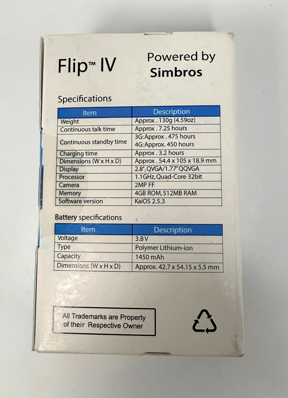 SIMBROS AT&T Cingular Flip 4 Smartflip IV U102AA 4G Phone AT&T Only *NEW SEALED*