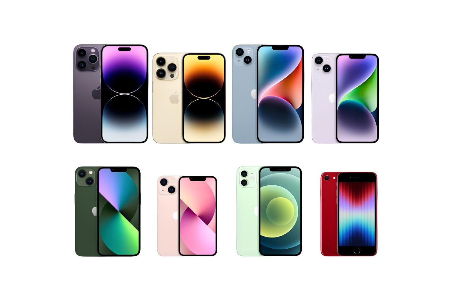 New Apple iPhone 14/13/12/Pro Max/SE 3rd/13/12 MINI (Unlocked)& 25W Chargers Lot