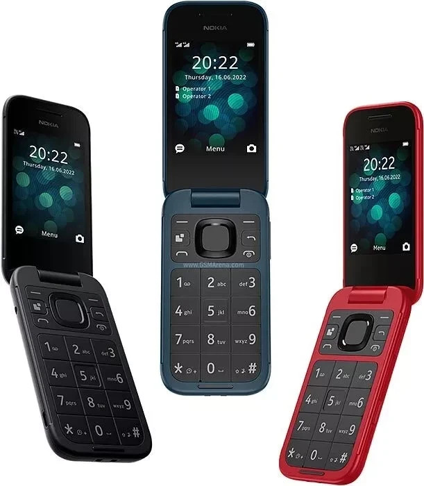 Original Nokia 2660 Flip 4G 2-SIM 128MB+48MP S30+OS Unlocked Flip Mobile Phone