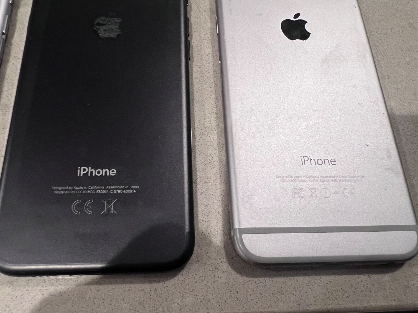 As-is Lot of Apple iPhone 7 A1778 + A1549 A1586 iPhone 6