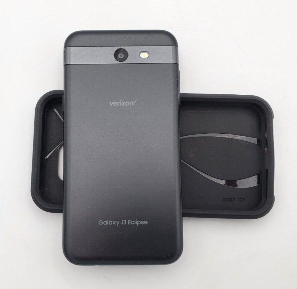 Samsung Galaxy J3 Eclipse SM-J327V Verizon Only 16GB Black 2017 Tested Working