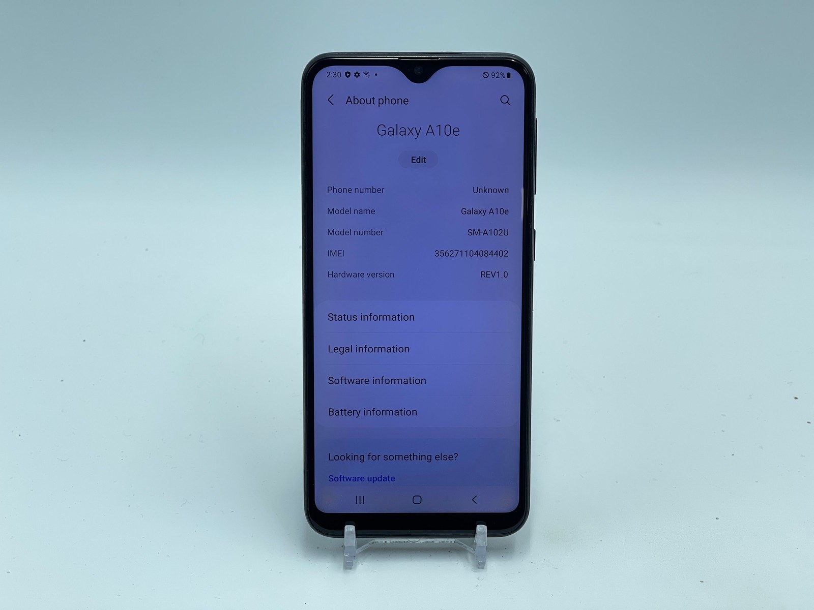 Samsung Galaxy A10e 32GB SM-A102U (US Cellular) Black BdLCD (E-0091)