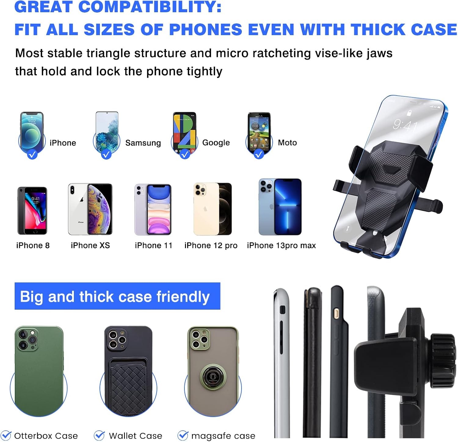 Car Phone Holder for Honda Civic 2016-2021, 10th Gen. Civic Cell Phone Holder