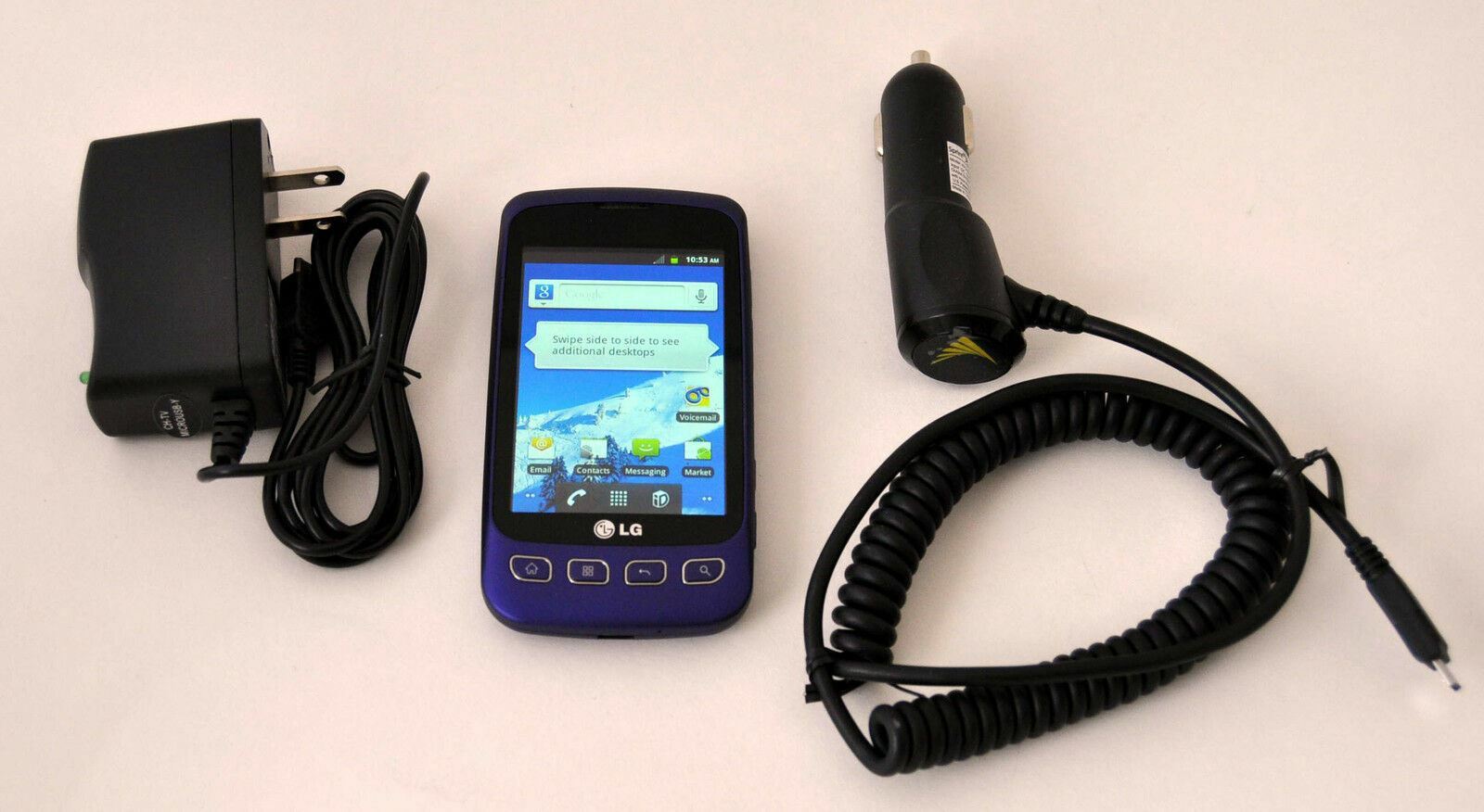 LG Optimus S LS670 Sprint Wireless PURPLE Android Smartphone WiFi 3G Grade C