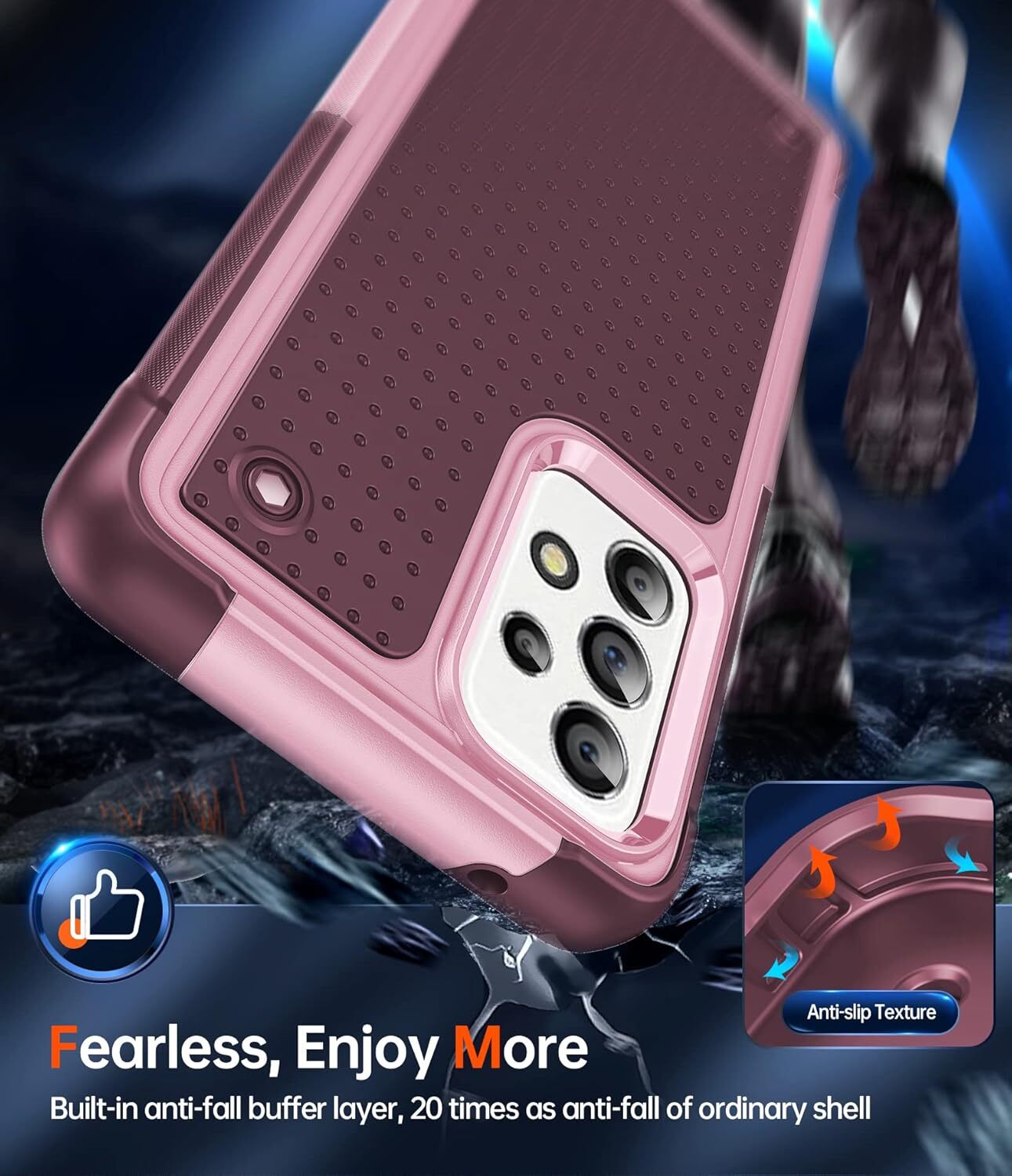 iPhone 14 Pro Max Case Heavy Duty Hybrid Shockproof Bumper Durable Phone Cover