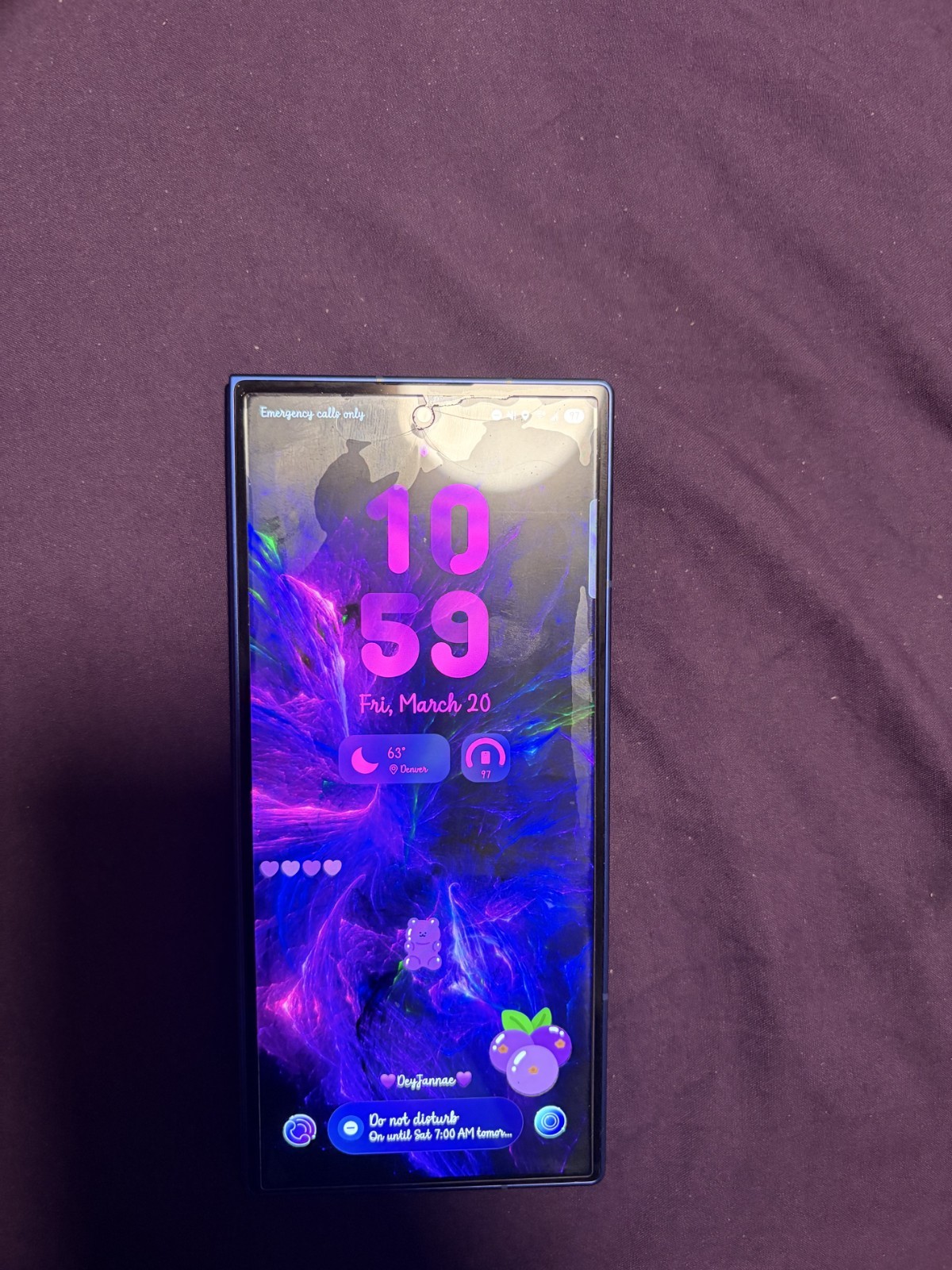 Samsung Galaxy Z Fold – Blue – Foldable, Triple Rear Camera, Dual Screen