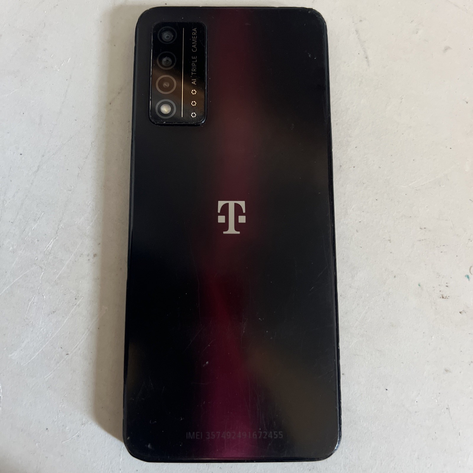 T-Mobile REVVL V+ 5G – 64 GB – Nebula Black (T-Mobile) For Parts Or Repair