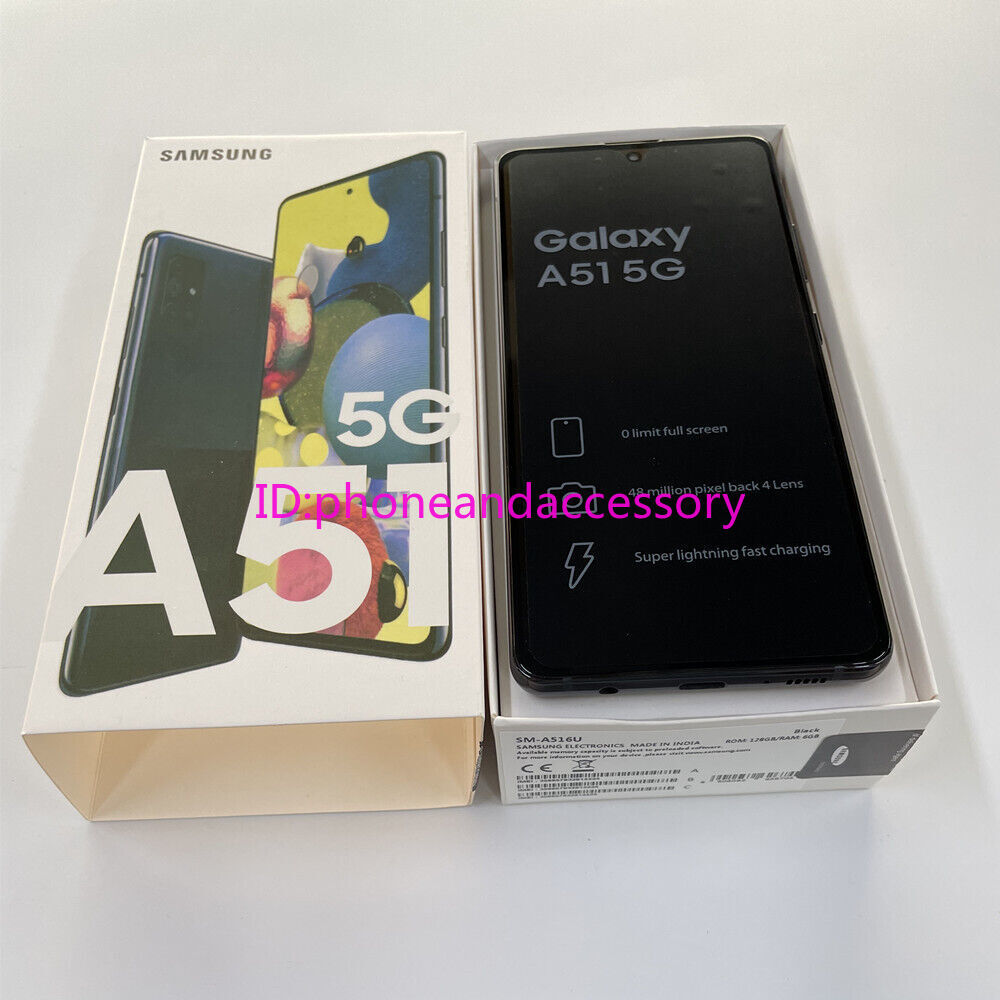 Unlocked Samsung Galaxy A51 5G SM-A516U 6/128GB 48MP 6.5″ Smartphone-New Sealed