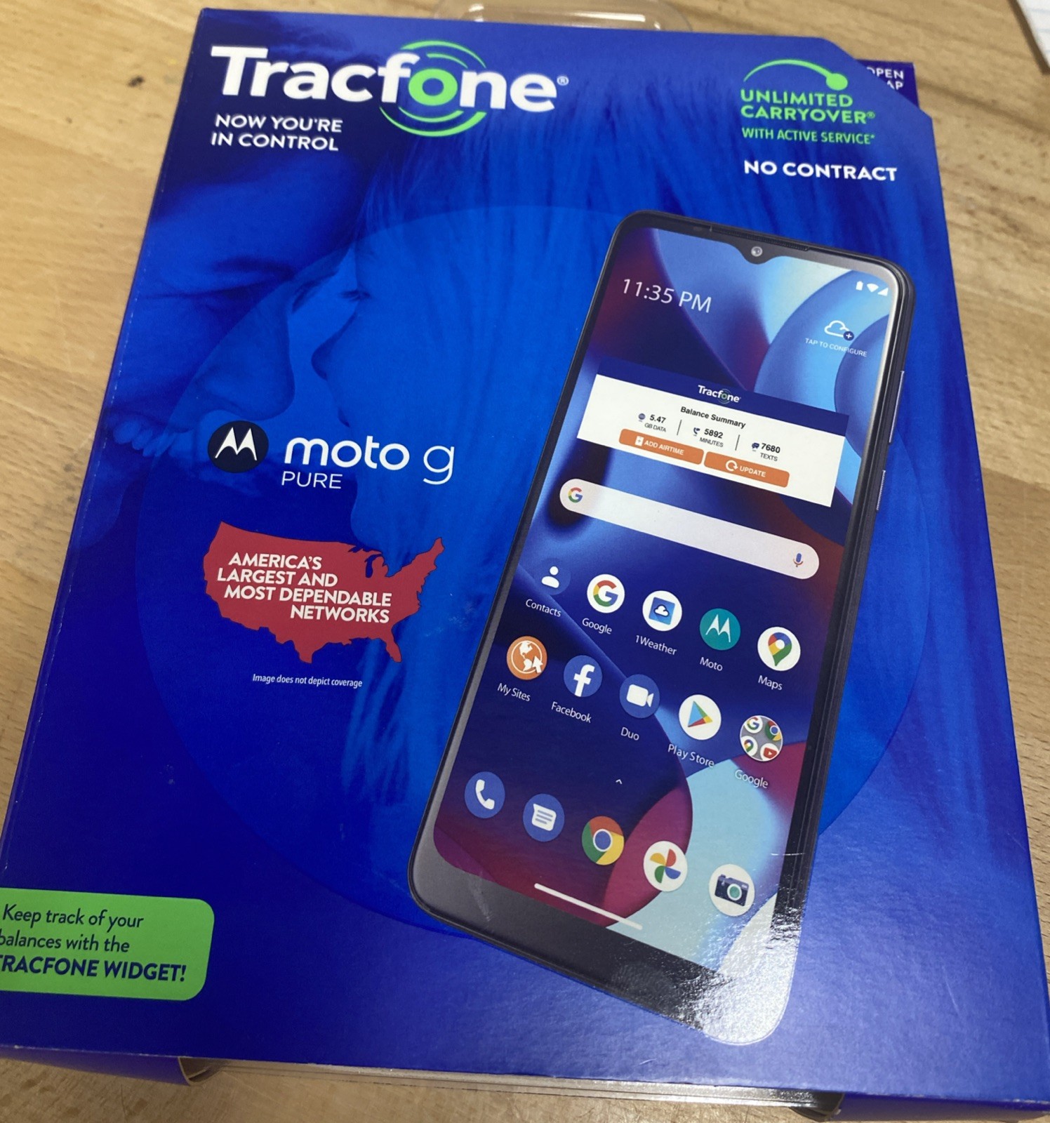 Motorola Moto G Pure Tracfone 32 GB New Sealed