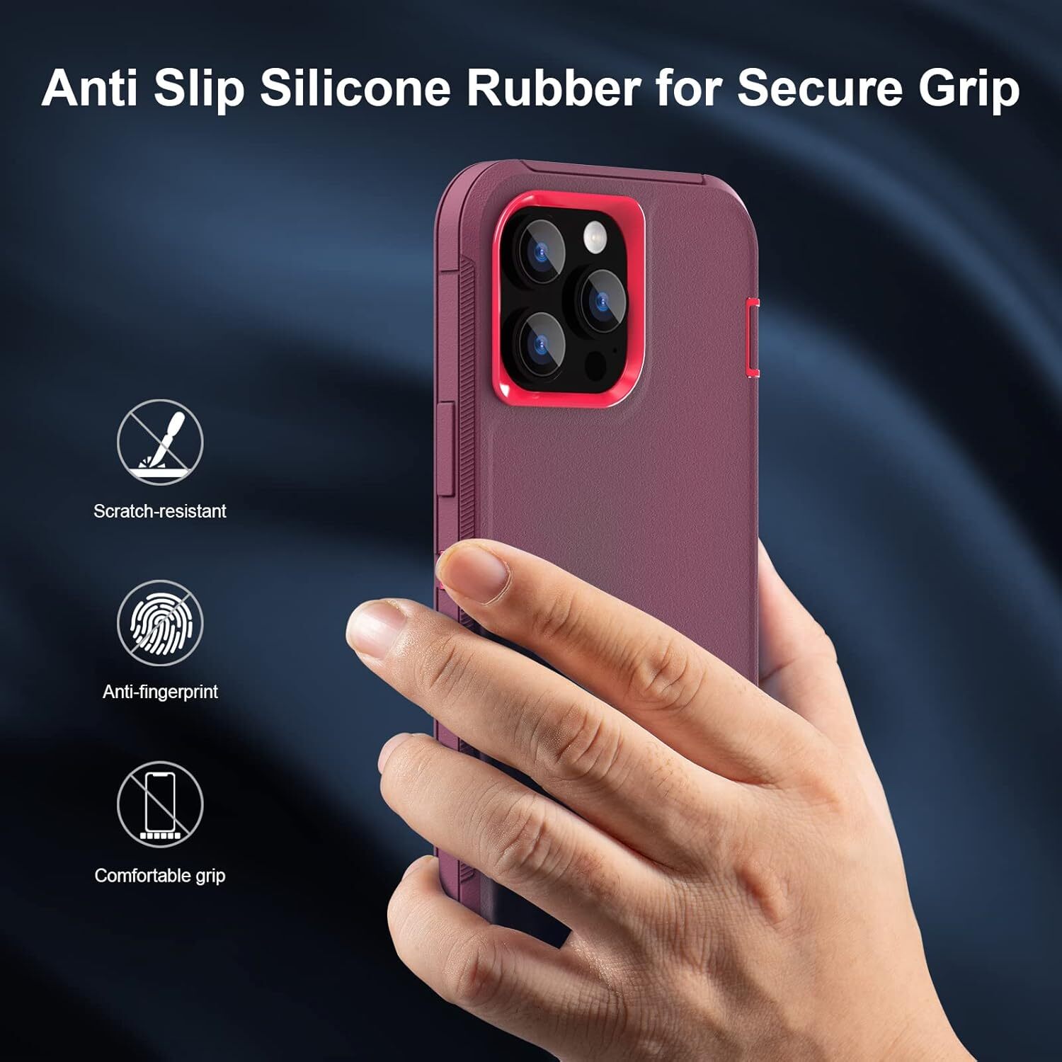 iPhone 14 Pro Max Case Heavy Duty Hybrid Shockproof Bumper Durable Phone Cover