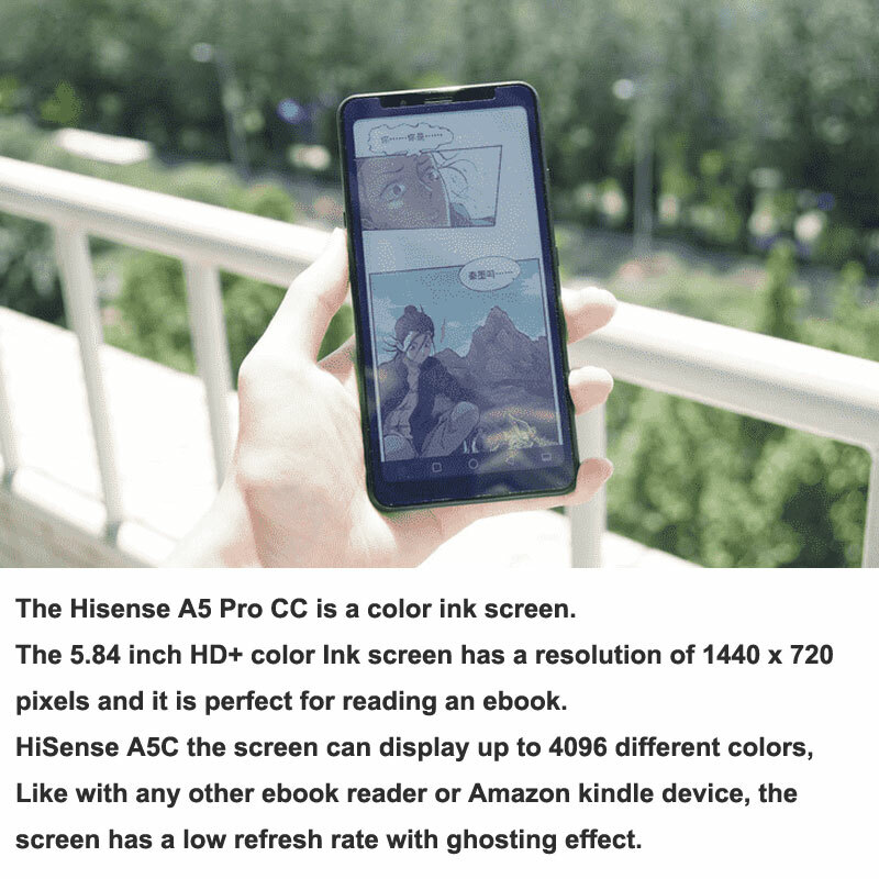 4G LTE Hisense A5 PRO CC Color E Ink Screen e-Book Reader Reading Mobile Phone