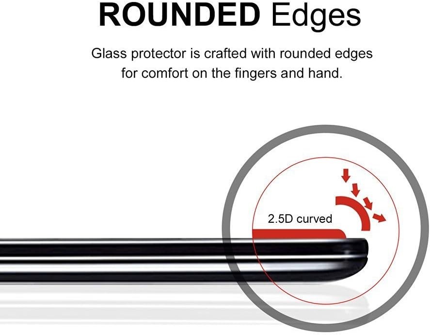 2 Pack Tempered Glass Screen Protectors for Motorola Moto G7 Power 0.33mm Anti S