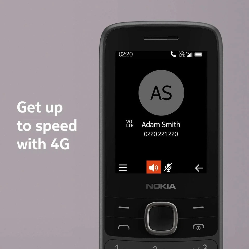 Nokia 225 4G FM radio 2.4″ Dual SIM Bluetooth 0.3MP 128MB 64MB RAM Mobile Phone