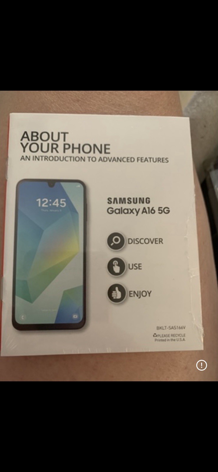 Samsung Galaxy A16 5G 6.7″ 128G Total Wireless Verizon 50MP Blue/Black New Open