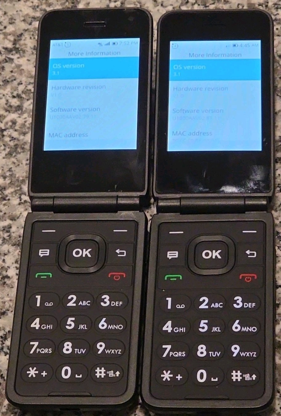 Cingular Flex 2, U103AA, AT&T, 4GLTE, GSM, Each Sold Separate, Big Buttons, 🔥