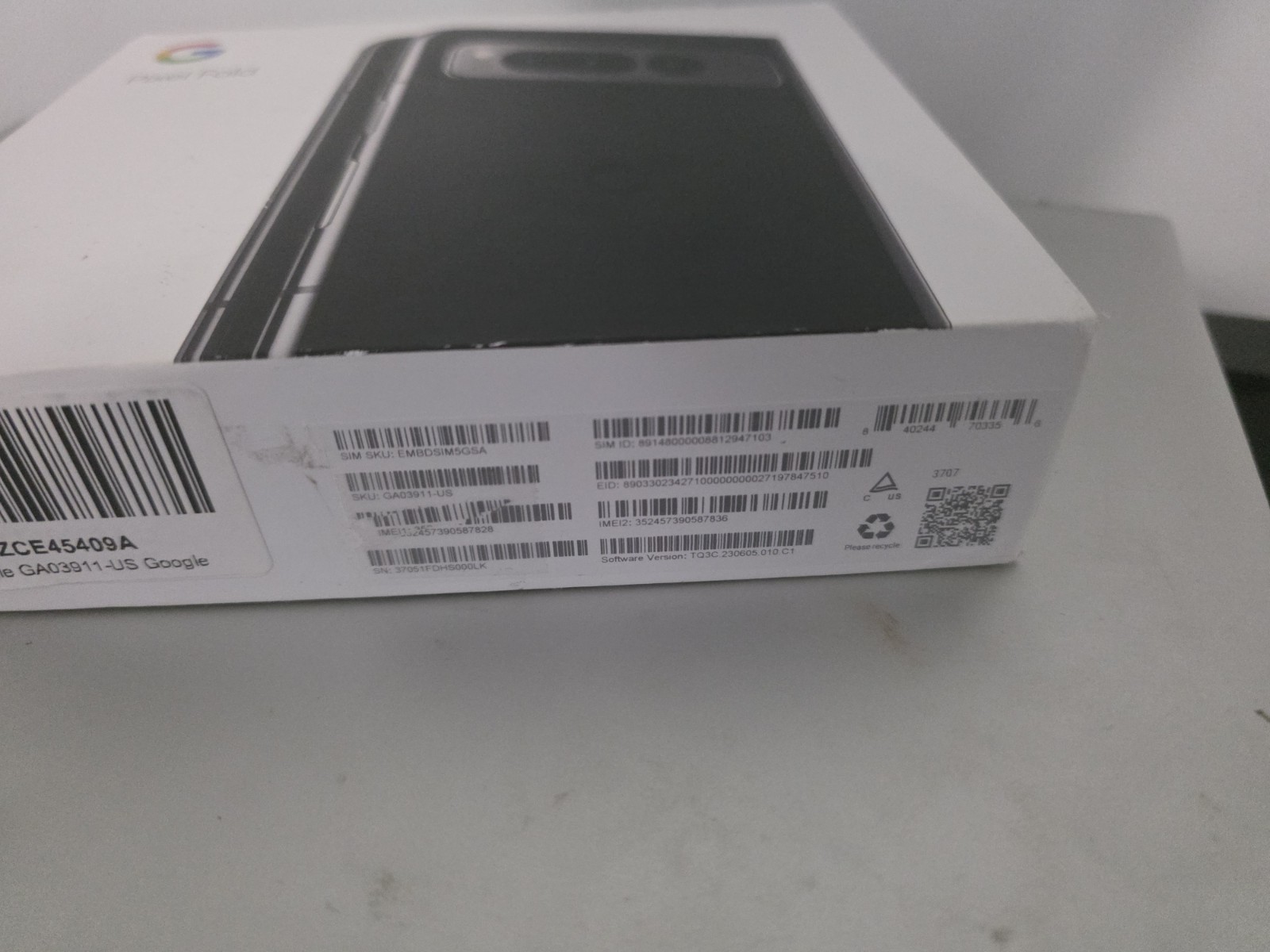 Google Pixel Fold 5G – 512 GB – Obsidian VERIZON (Unlocked) READ DESCRIPTION