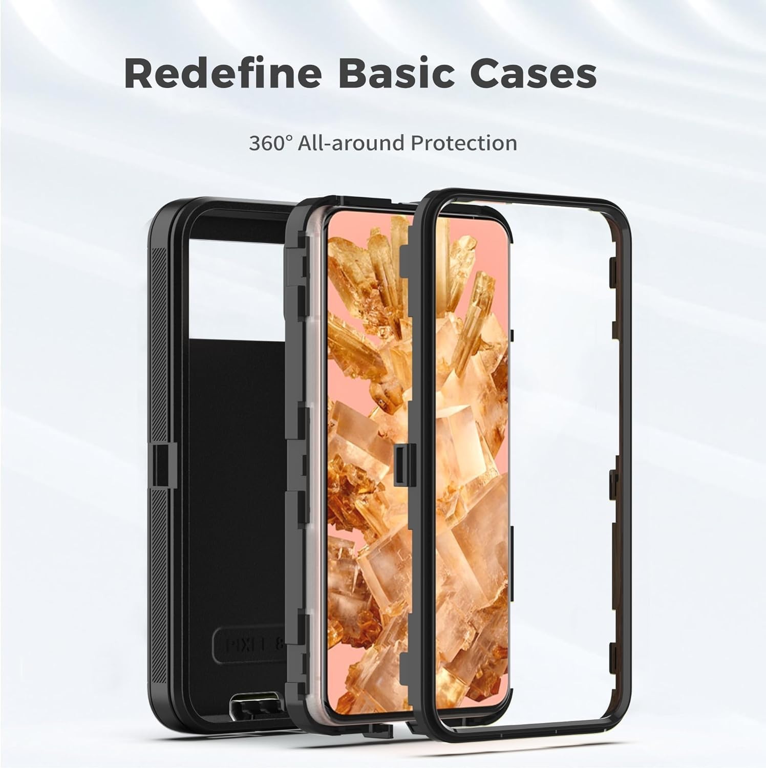 For Google Pixel 8a Case Heavy Duty Rugged Shockproof Protective Defender Cover