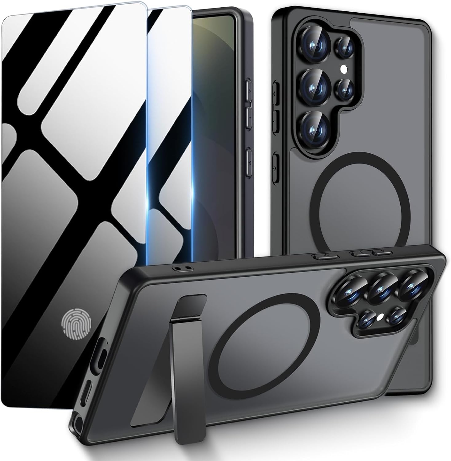 Magnetic Case for Samsung Galaxy S25 Ultra with 2 Privacy Screen Protector