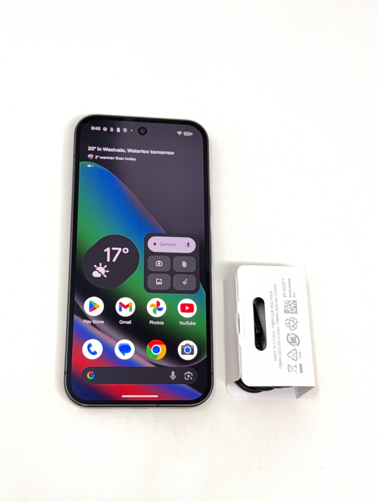 Google Pixel 10 (GK2MP) – 128GB Unlocked Obsidian – 100% Battery – Warranty