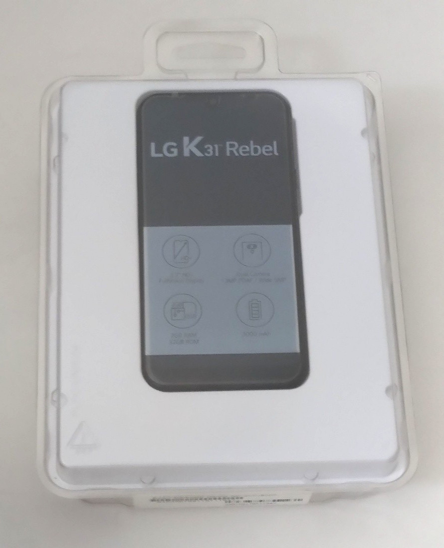 LG Total Wireless K31 Rebel Black Phone (Parts/Project) New