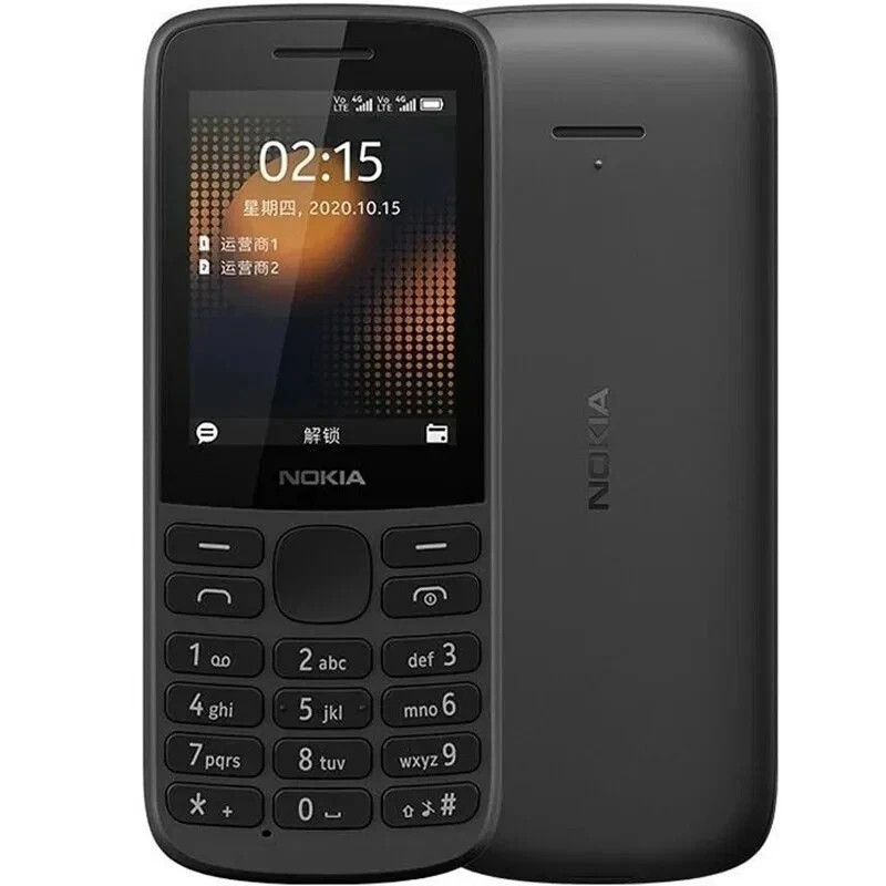 Nokia 215 4G Dual SIM Bluetooth 128MB 64MB RAM Classic Mobile Unlocked Phone