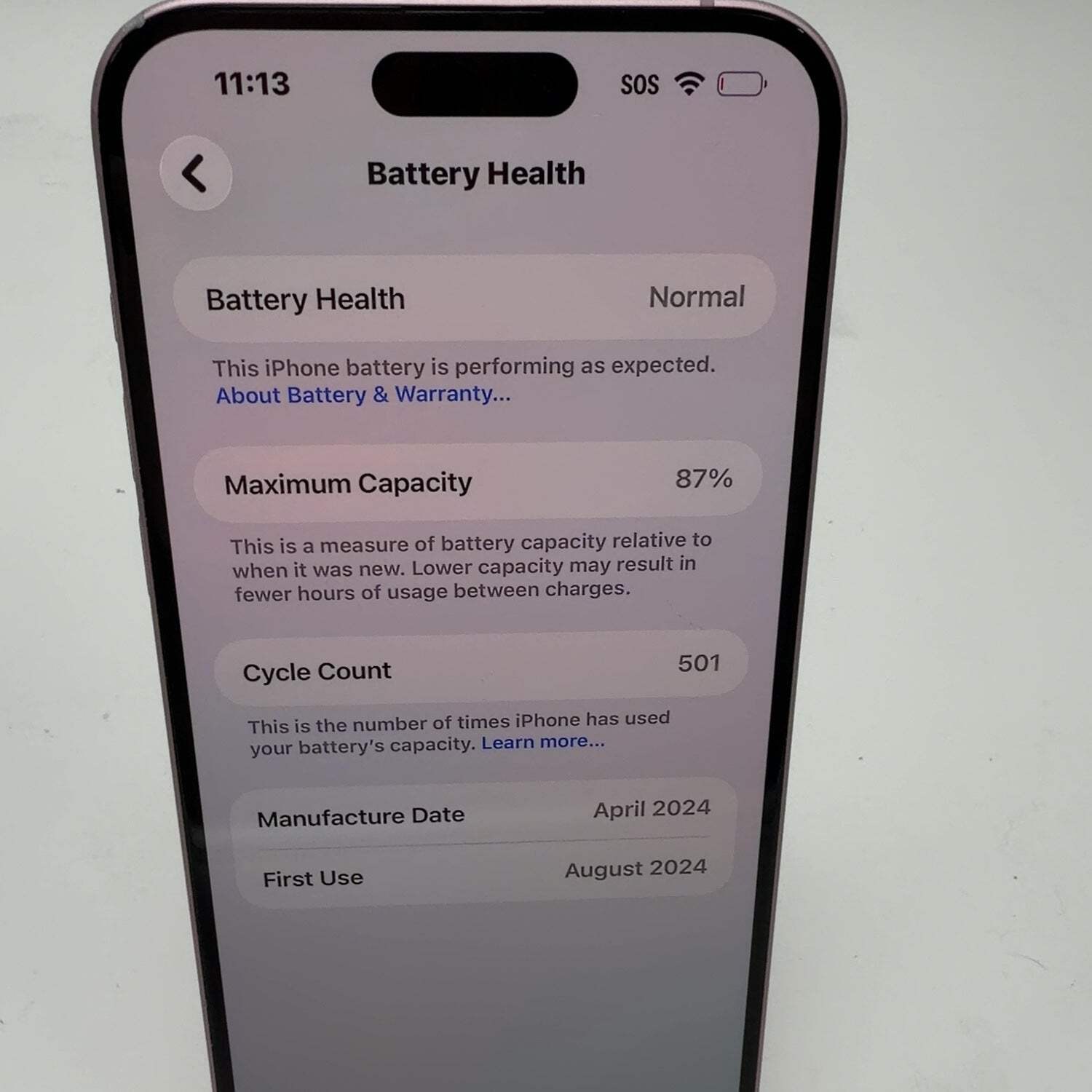 Unlocked Apple iPhone 15 Plus 256GB 26.3.1 Pink MTXY3LL/A