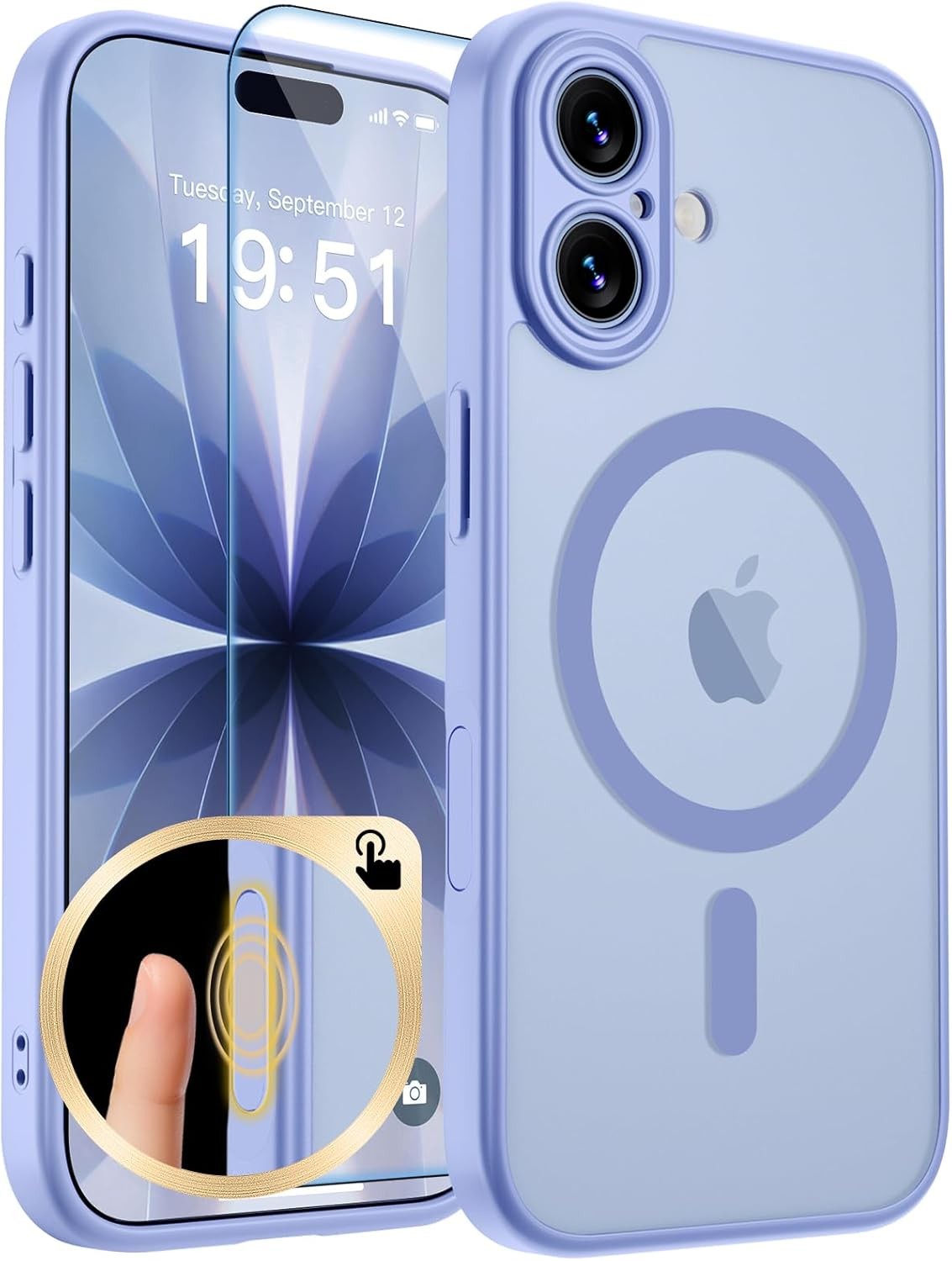 Magnetic for iPhone 17 Case, Upgraded Translucent Matte Shockproof Phone Cover,