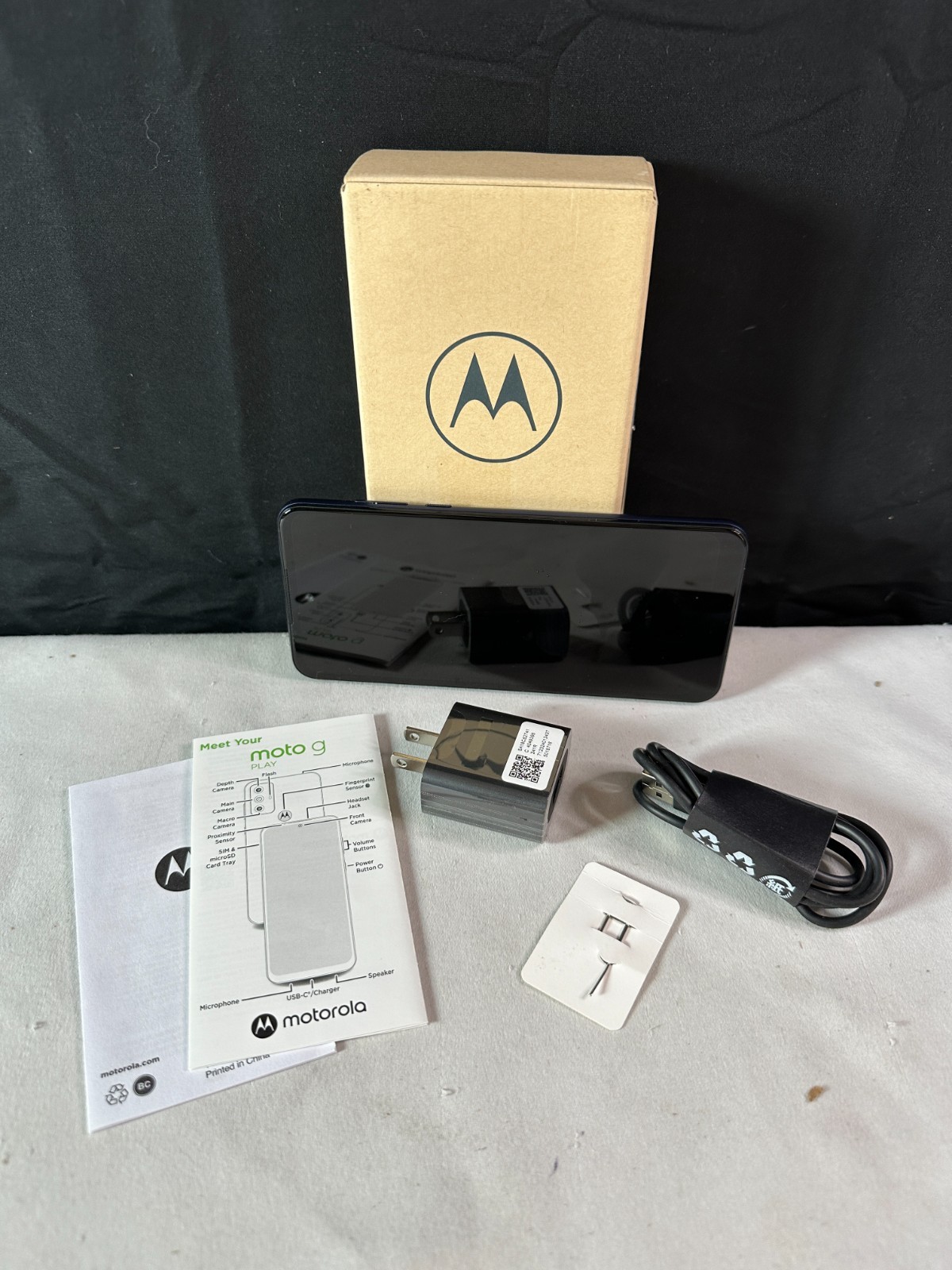Motorola Moto G Play 2023 Navy Blue Triple Rear Camera Smartphone Parts Only