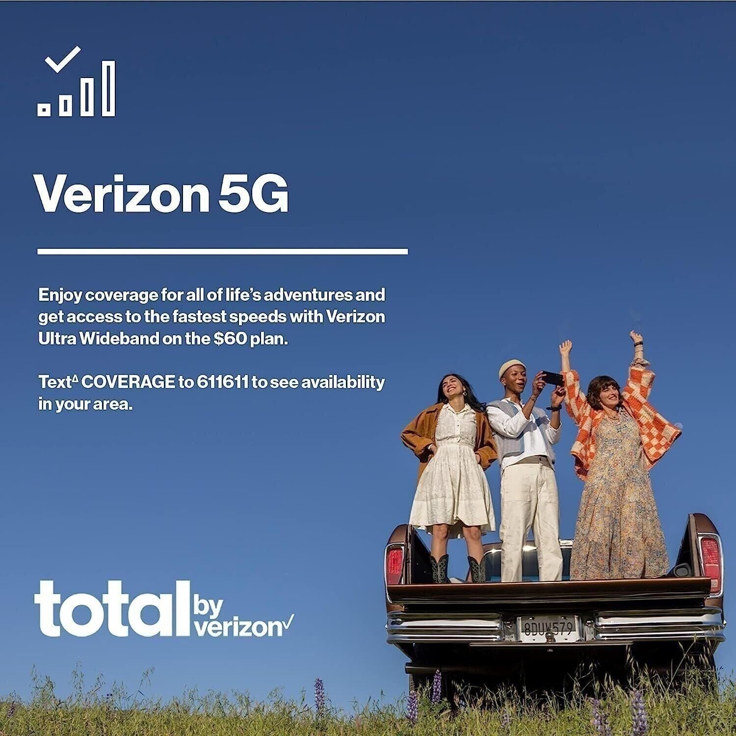 Total by Verizon Nokia C100, 32GB, Blue – Prepaid Smartphone (Locked)
