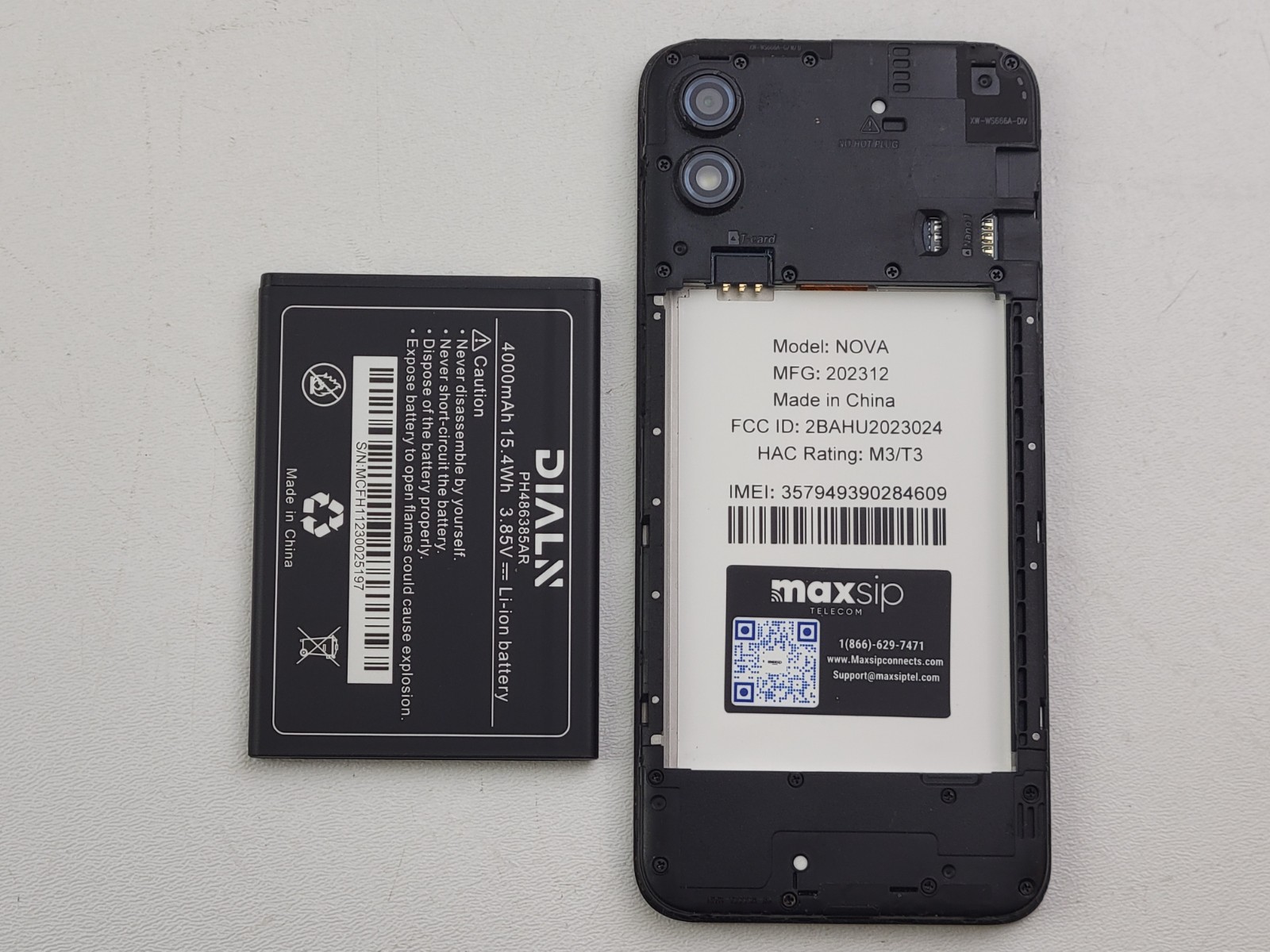 (B-GRADE) DIALN Nova – 32GB – Black (CARRIER UNKNOWN) Single SIM Smartphone