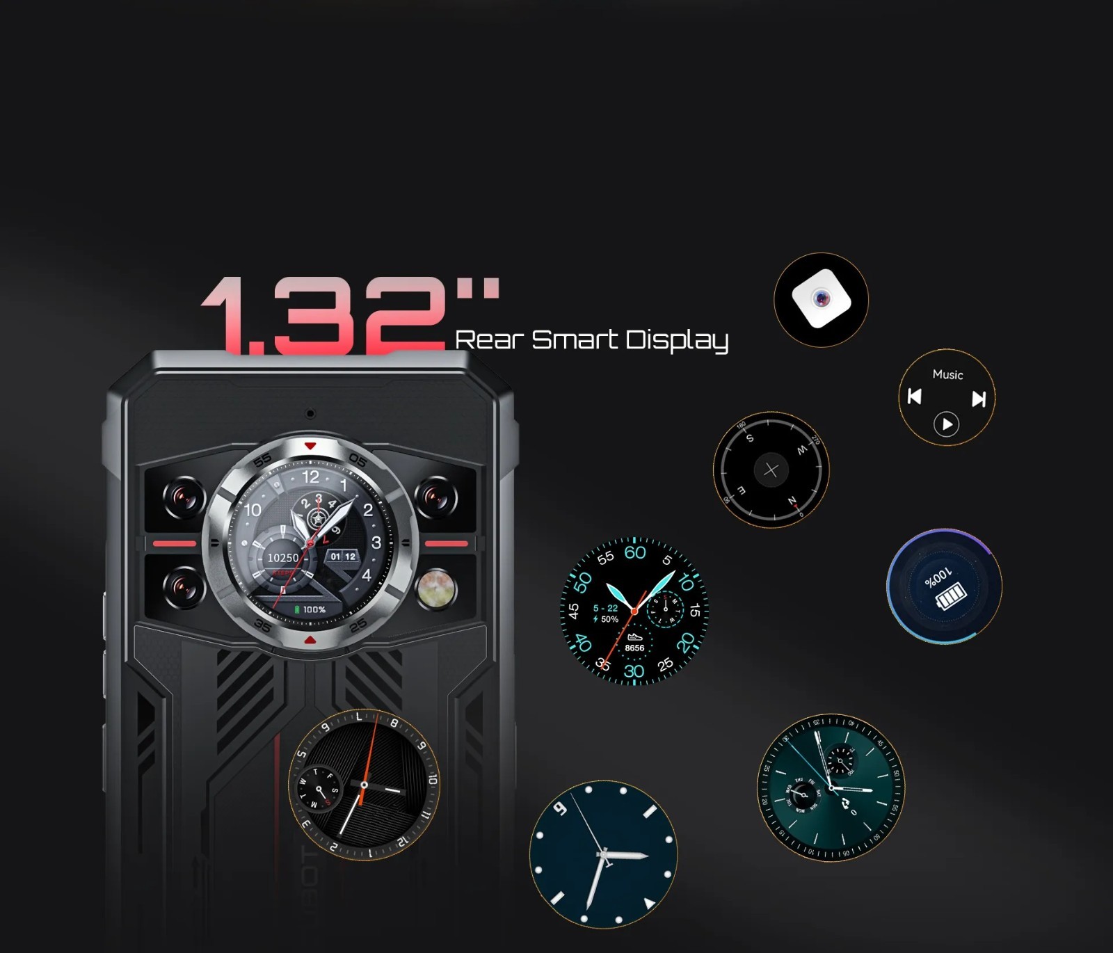 CUBOT KingKong 11 GSM Factory Unlocked 256GB ROM/6GB RAM Android Cell Phone BK