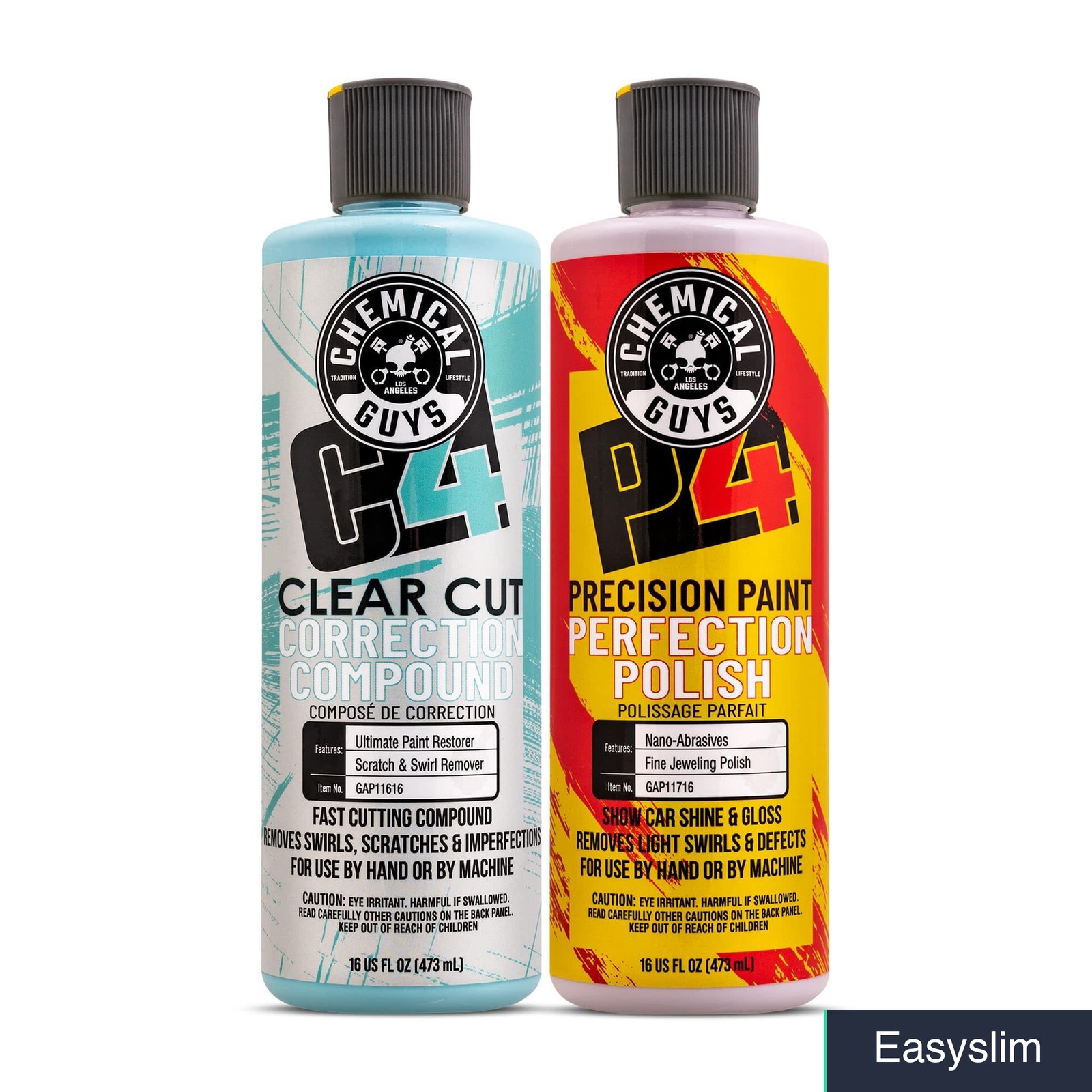Paint Correction Kit 2×16 oz Compound and Polish Clear Coat Safe
