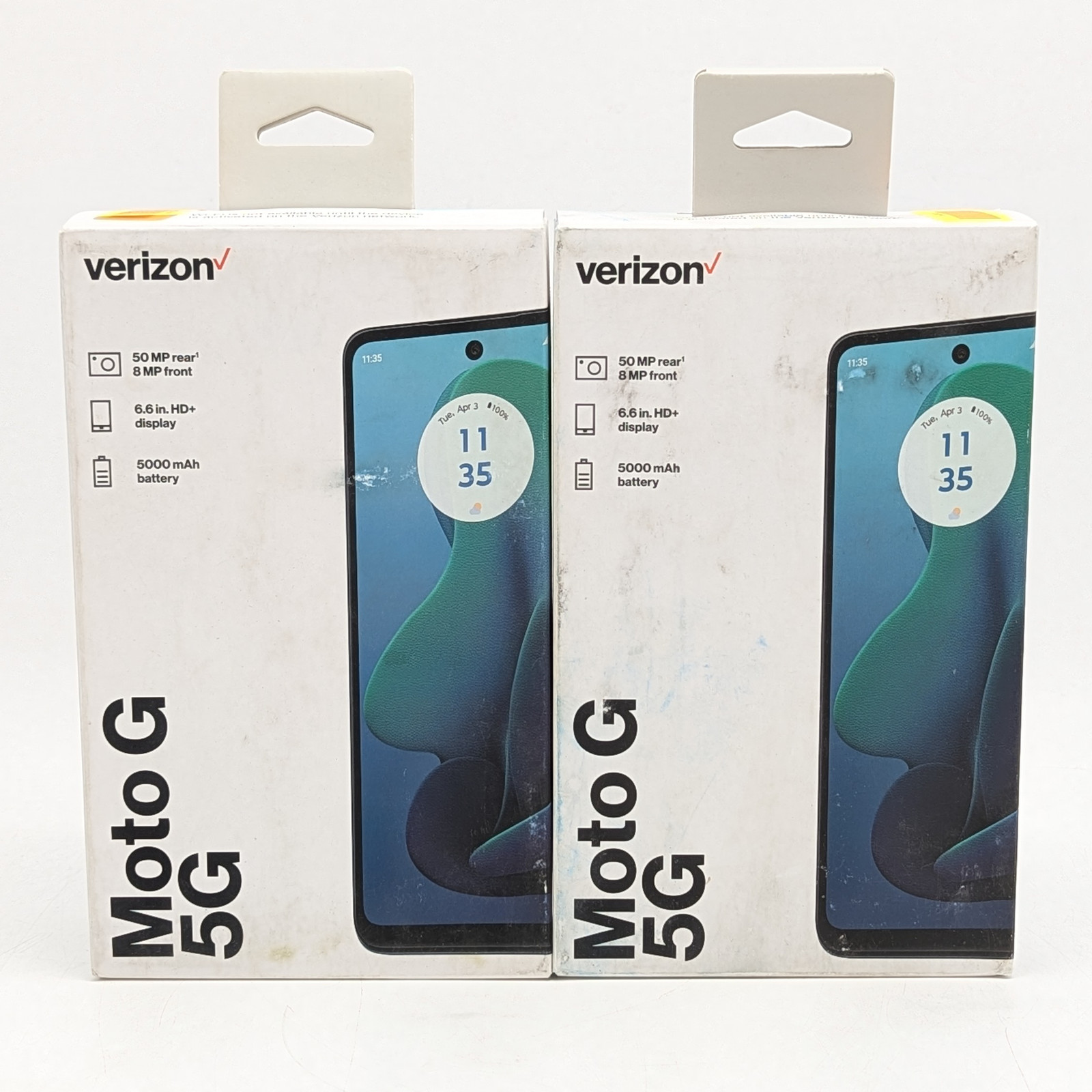 Motorola Moto G 5G XT2417D 128GB | Sage Green | VERIZON ONLY | Lot of 2