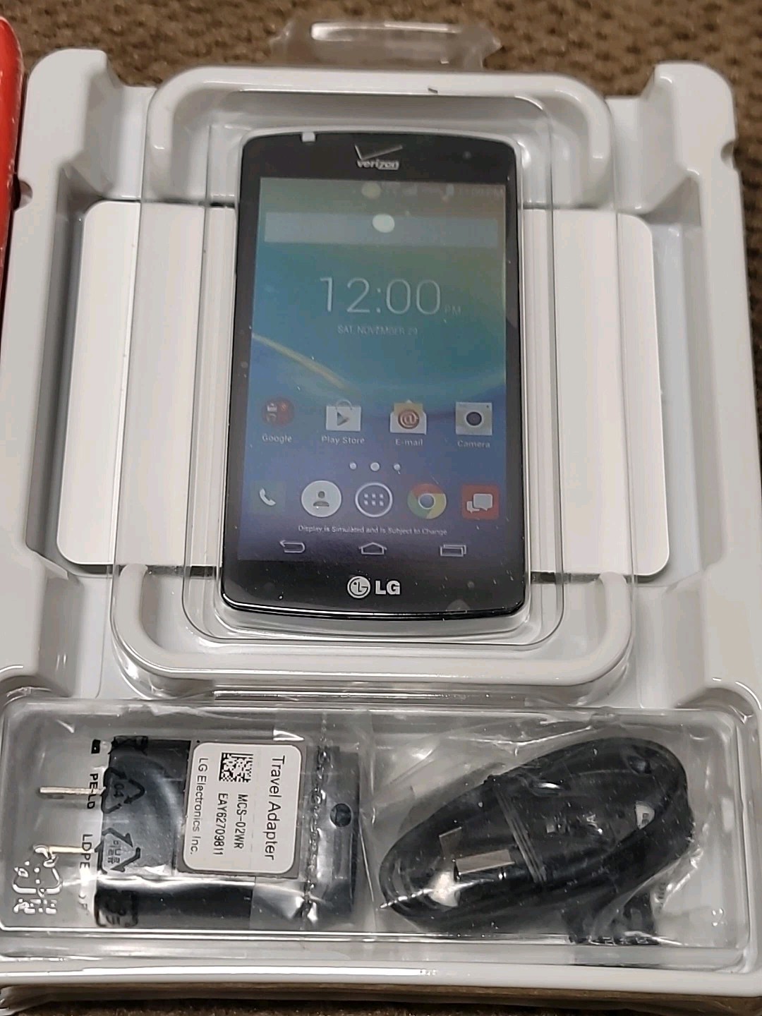 LG Optimus Zone 3 VS425PP Verizon Wireless Prepaid Smartphone 4.5″ 4G LTE Black