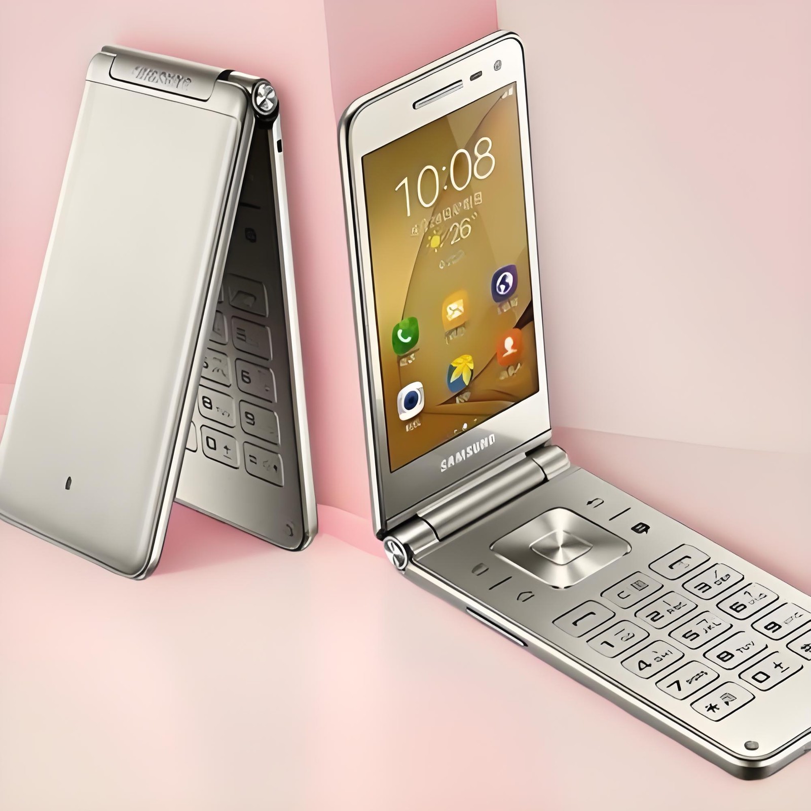 Samsung Galaxy Folder G1600 8MP MP3 Dual SIM Flip UNLOCKED LTE 4G SmartPhone
