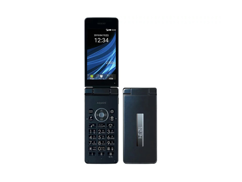 SHARP AQUOS KEITAI 3 Black 8GB 1GB RAM Factory Unlocked FlipPhone 3.4 FROM JAPAN