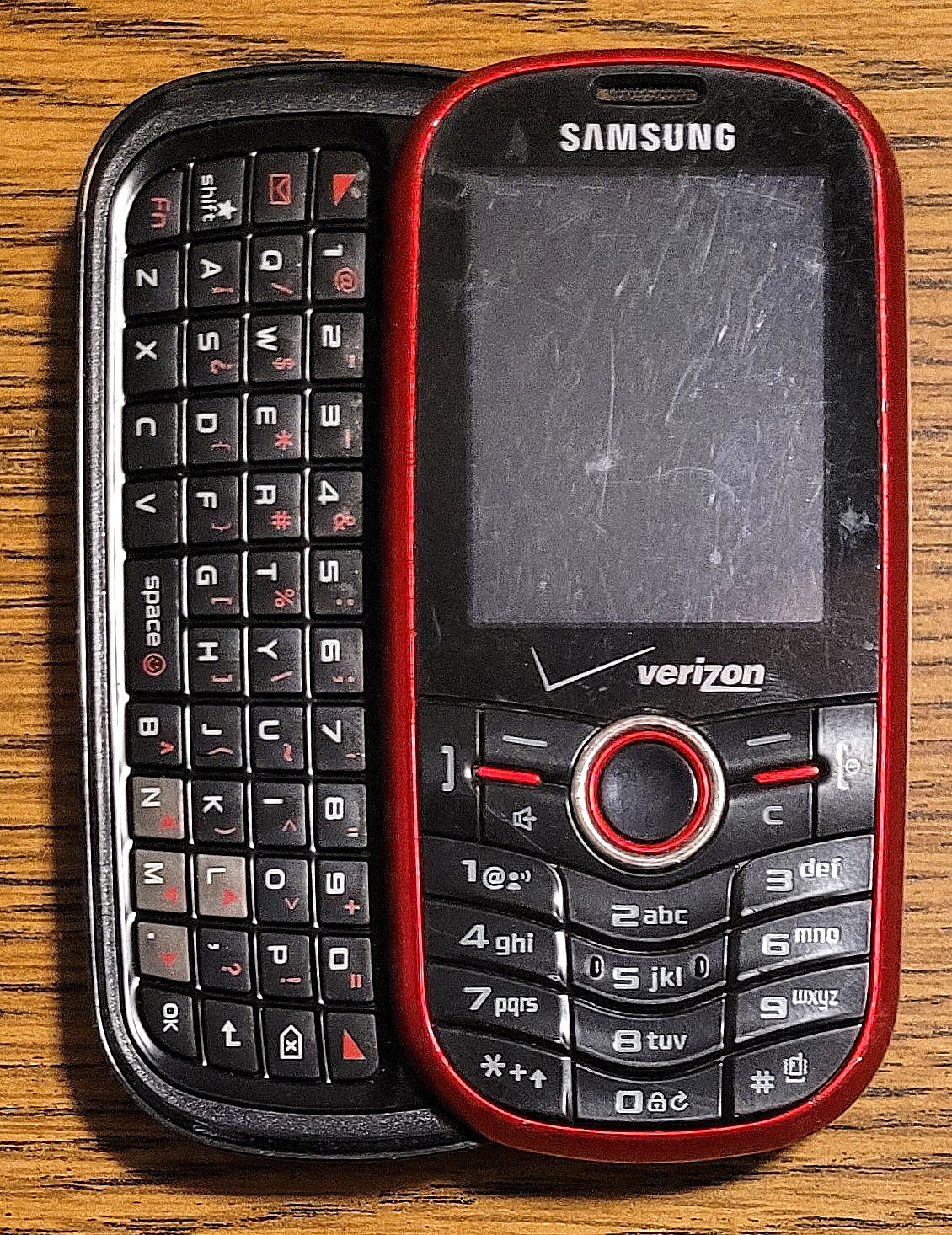 Samsung Intensity SCH-U450 – Red and Black ( Verizon ) Slider Phone – Boxed