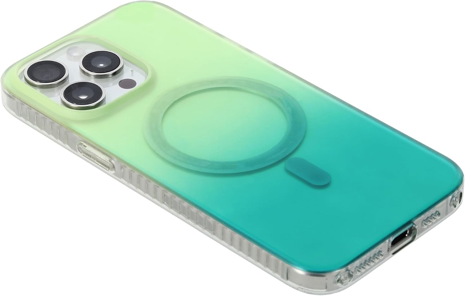 Gradient Case for The iPhone 16 Pro Max – Green and Yellow Multi-Color Ombre Des