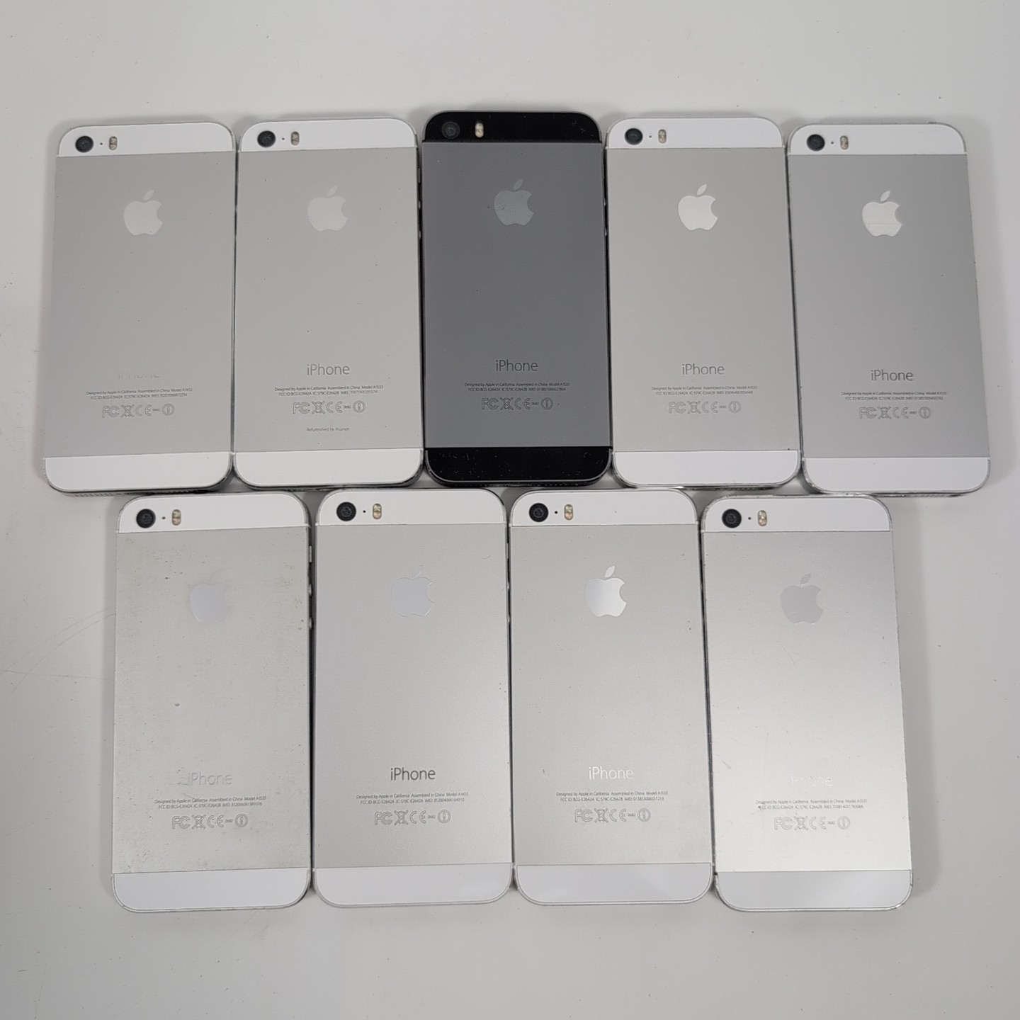 Lot of 9 Apple iPhone 5s A1453 A1533 Smartphones for Parts or Repair – IP5SL1