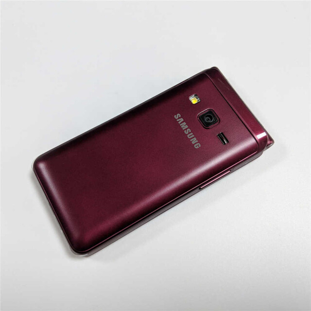 Original Samsung Galaxy Folder 2 G1650 Dual SIM Unlocked 2GB+16GB Red Phone A+