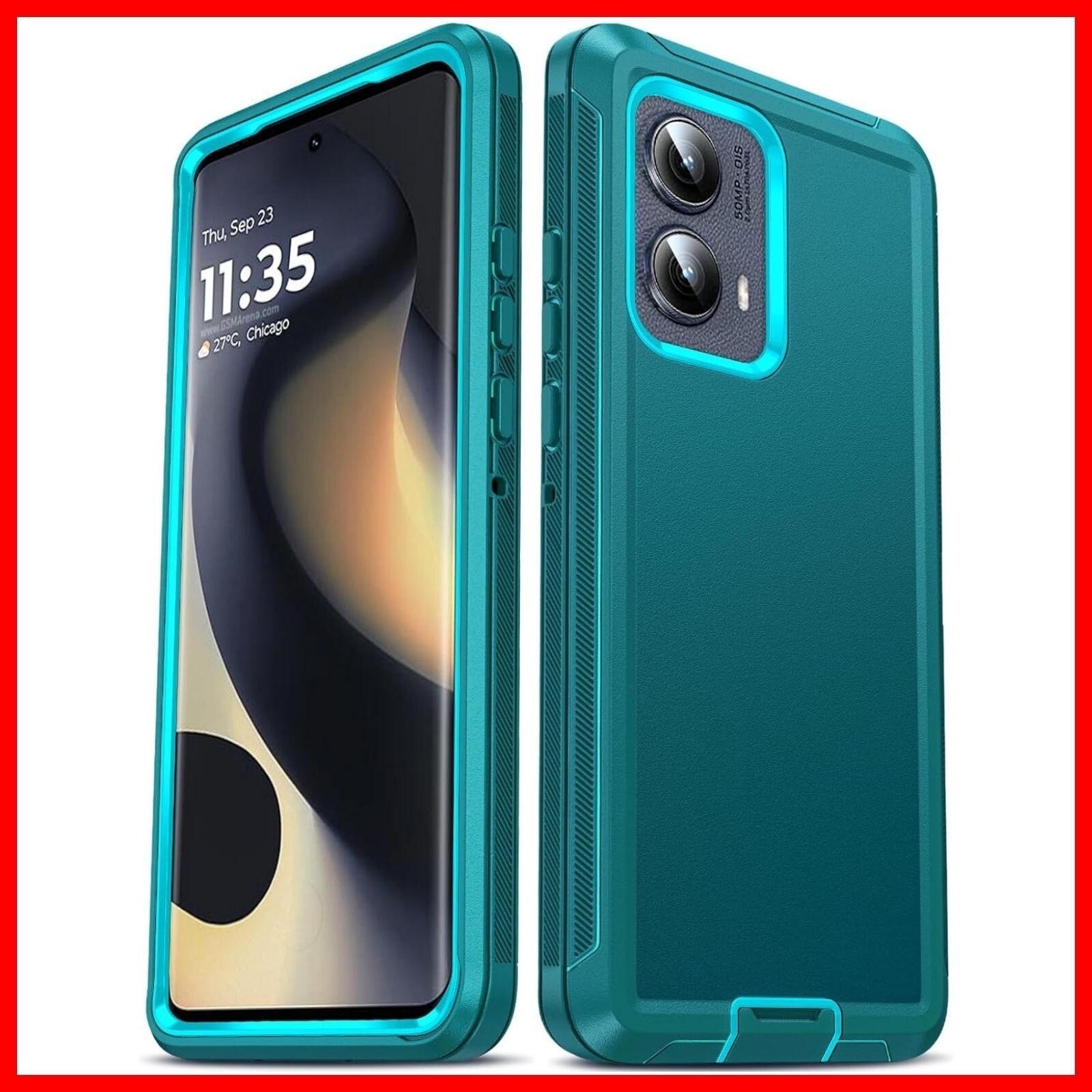 For Motorola Edge 2024 5G Case with 3 in 1 Rugged Military Grade Dust Drop cover